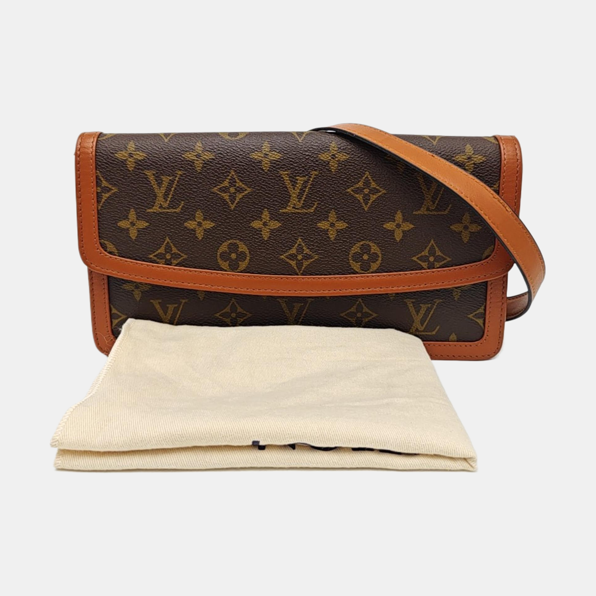DAME Monogram Coated Canvas Brown