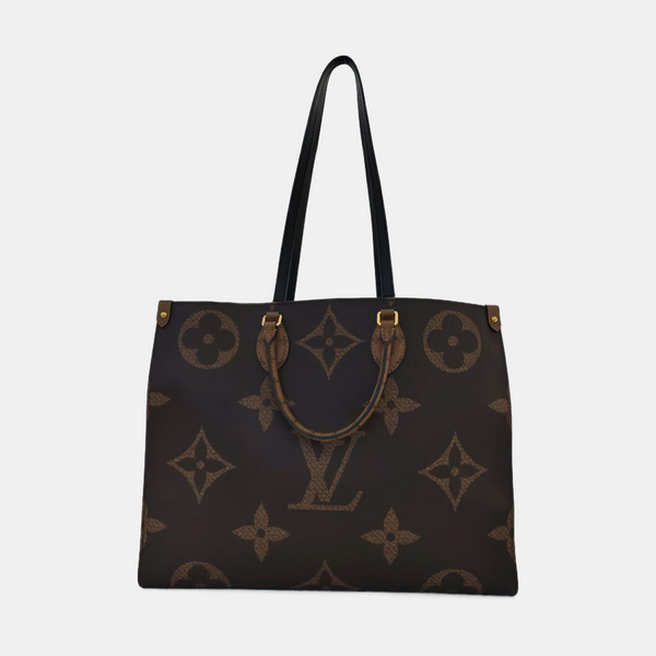 Authenticated pre-owned  ONTHEGO GM Monogram Coated Canvas Brown - Tote Bag at Looply