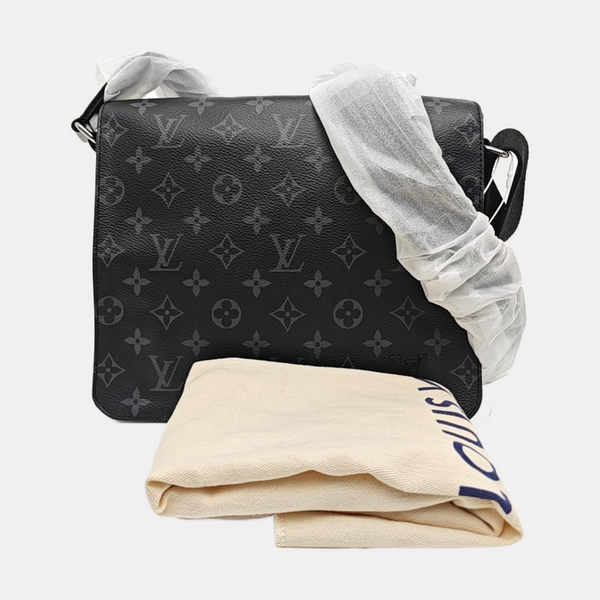 DISTRICT PM Monogram Coated Canvas Gray
