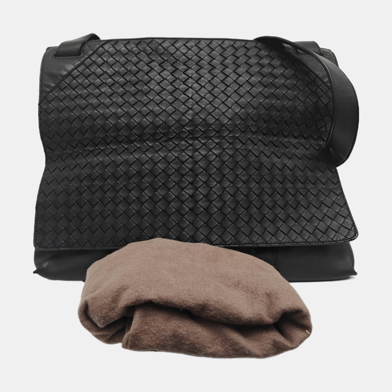 Calfskin Shoulder Bag Black