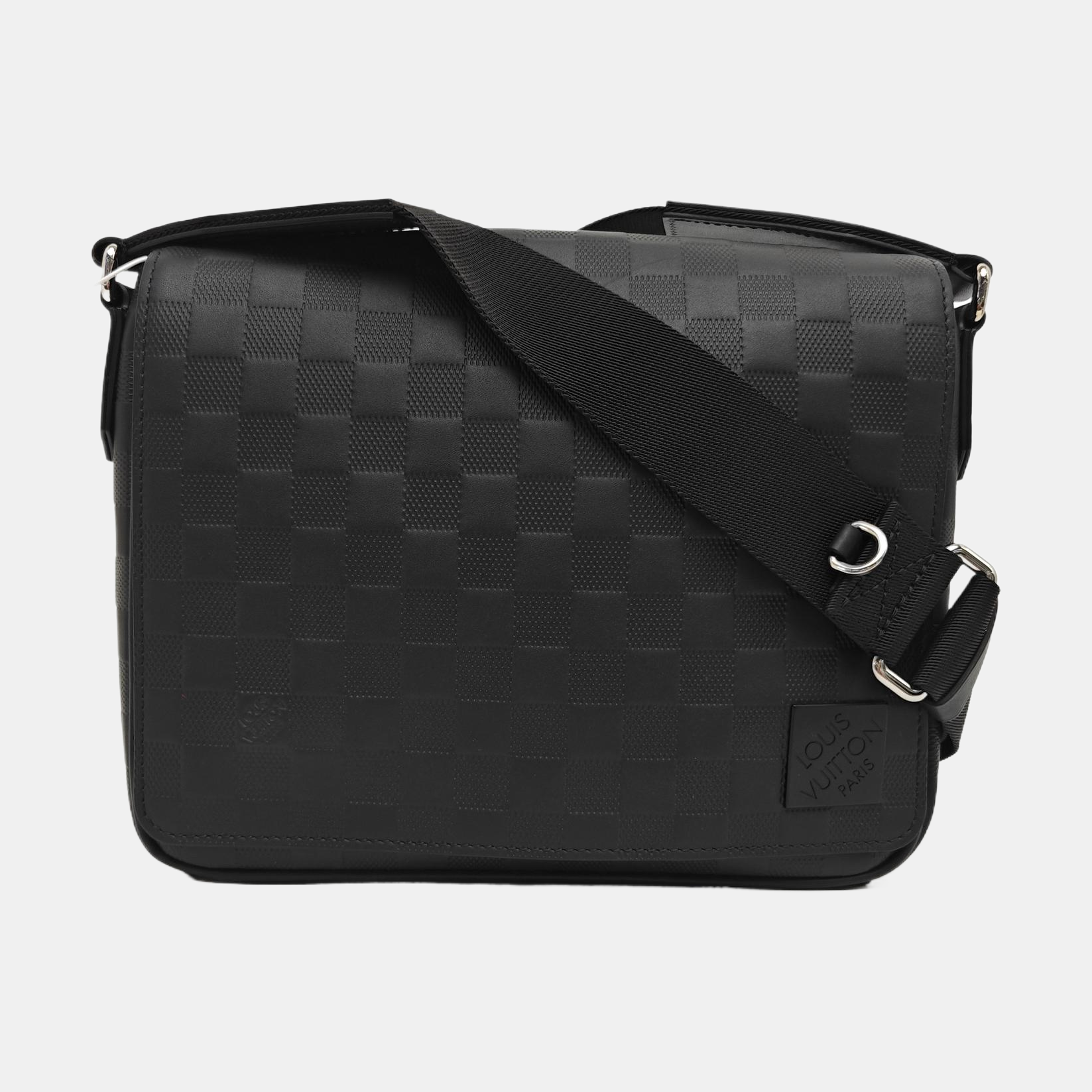 DISTRICT PM Damier Graphite Calfskin Black