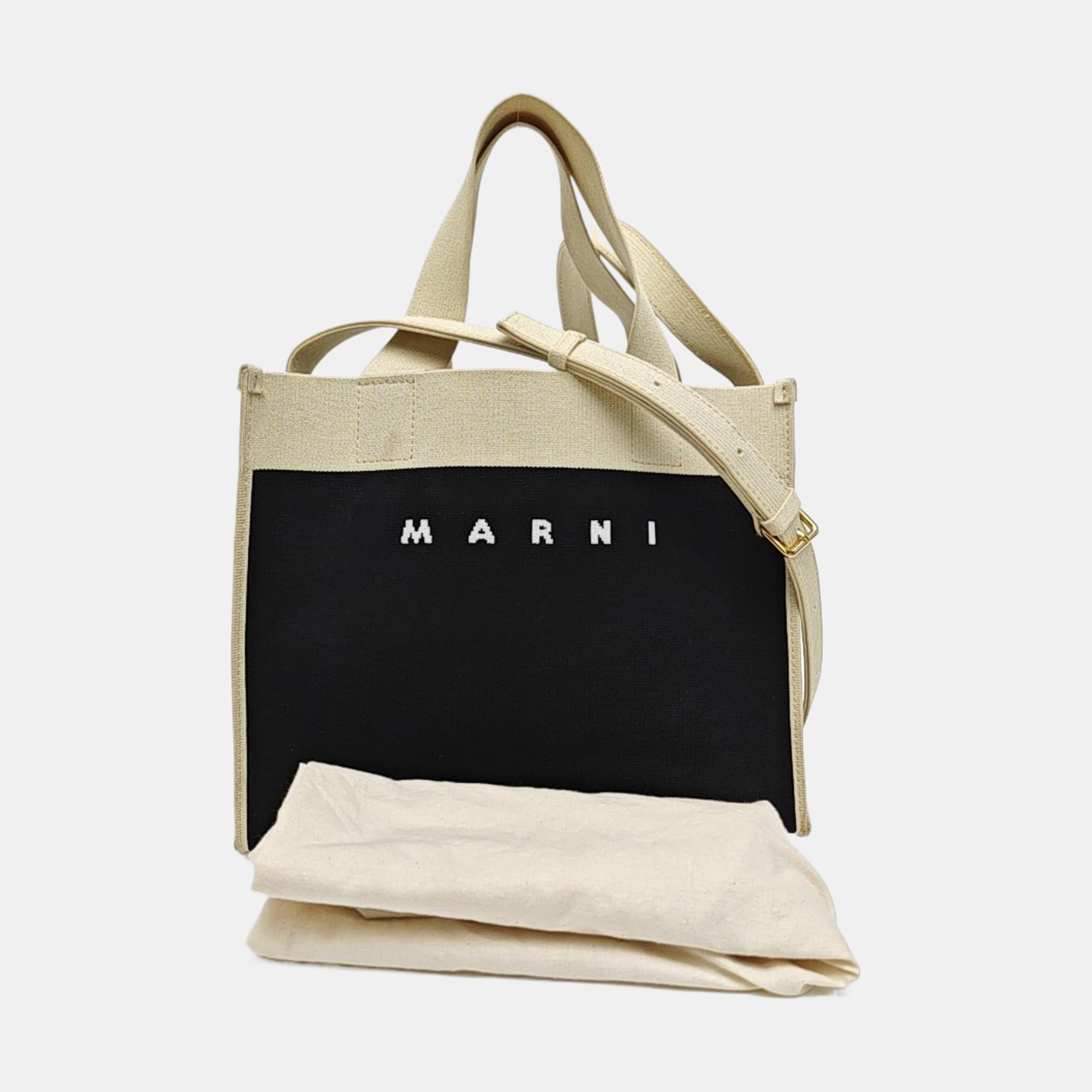 Fabric Shoulder Bag Black