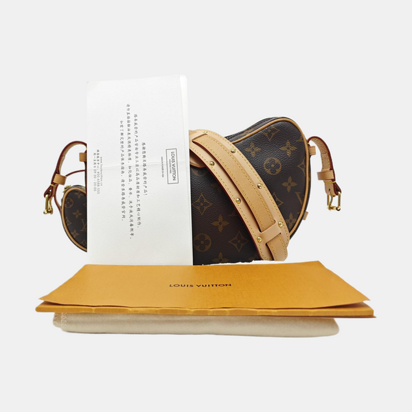 CROISSANT Monogram Coated Canvas Brown