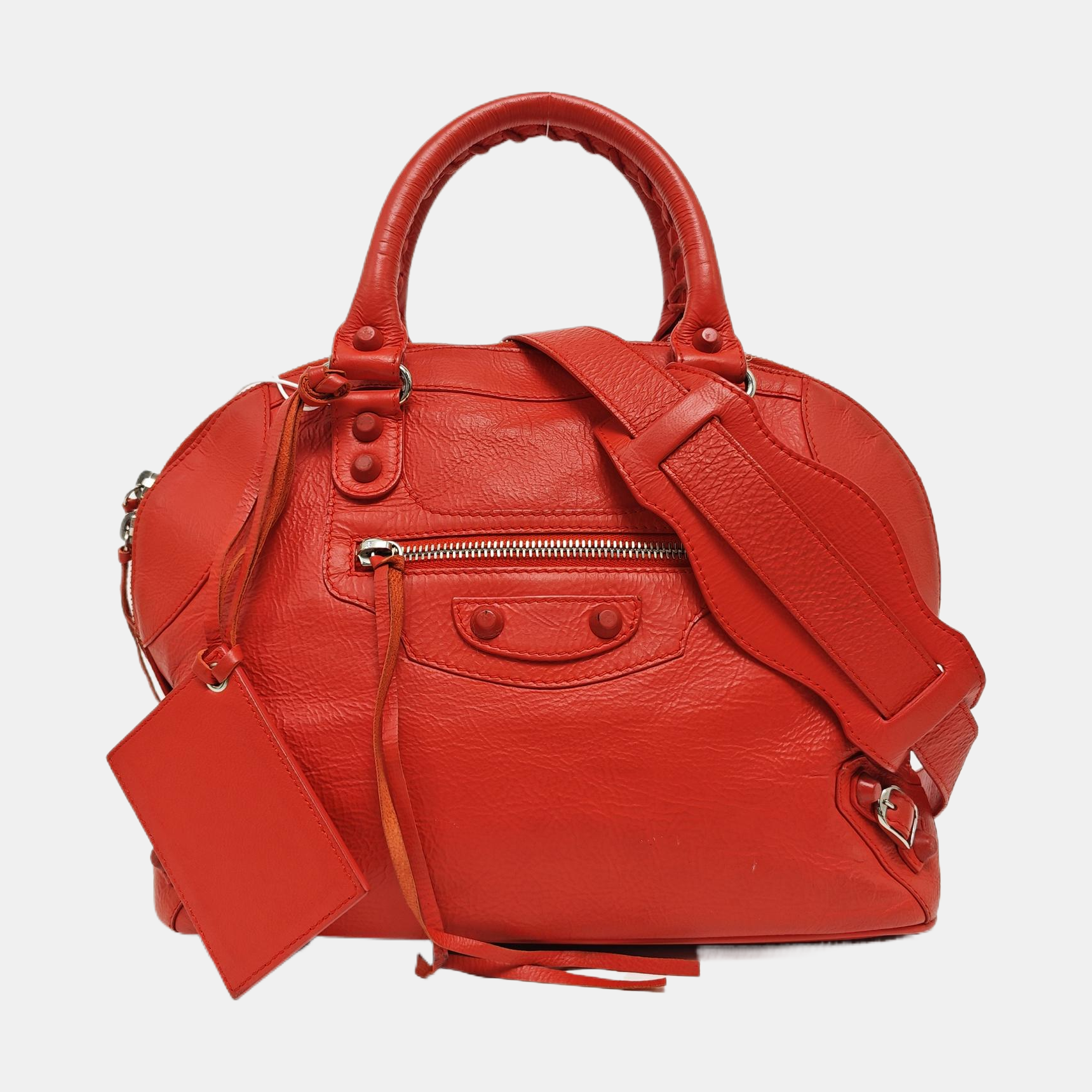 Calfskin Shoulder Bag Red