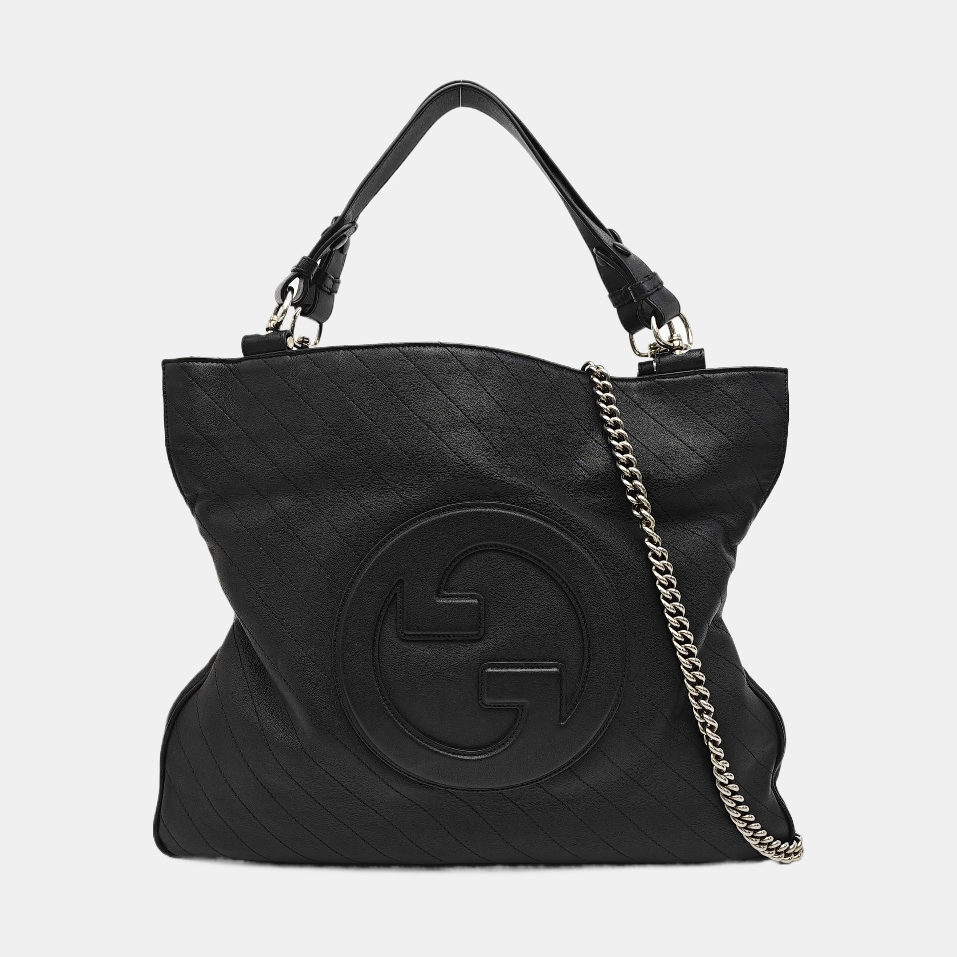 Blondie Medium Quilted Calfskin Black