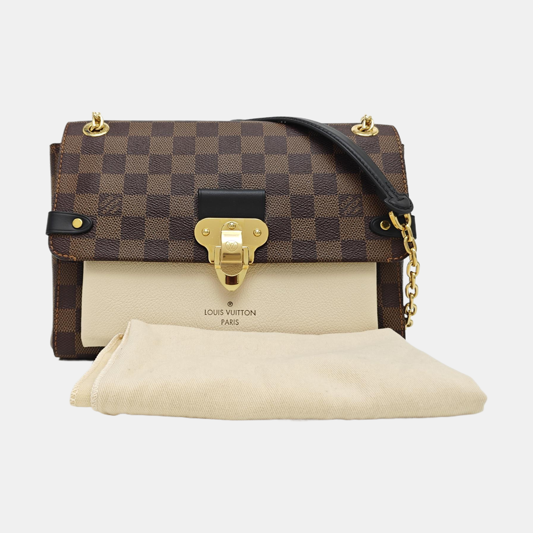 VAVIN PM Damier Ebene Coated Canvas Brown