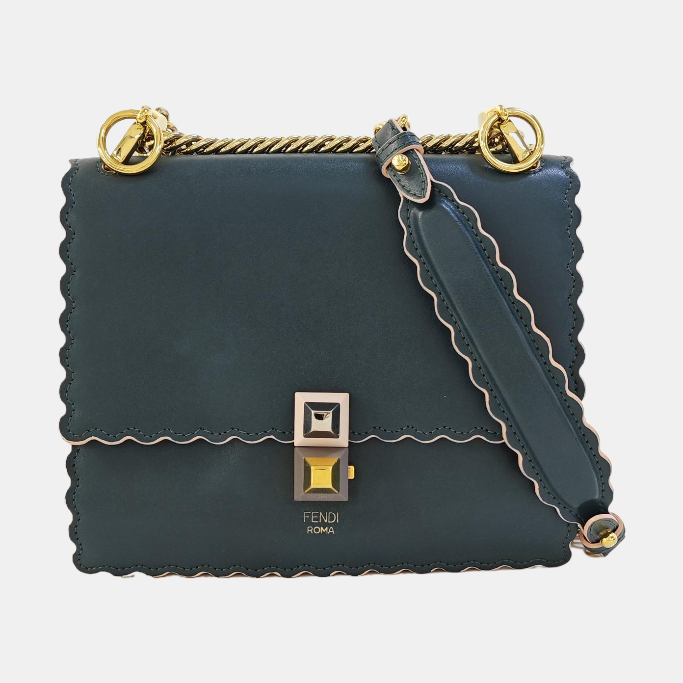 Kan I Mini Calfskin Green