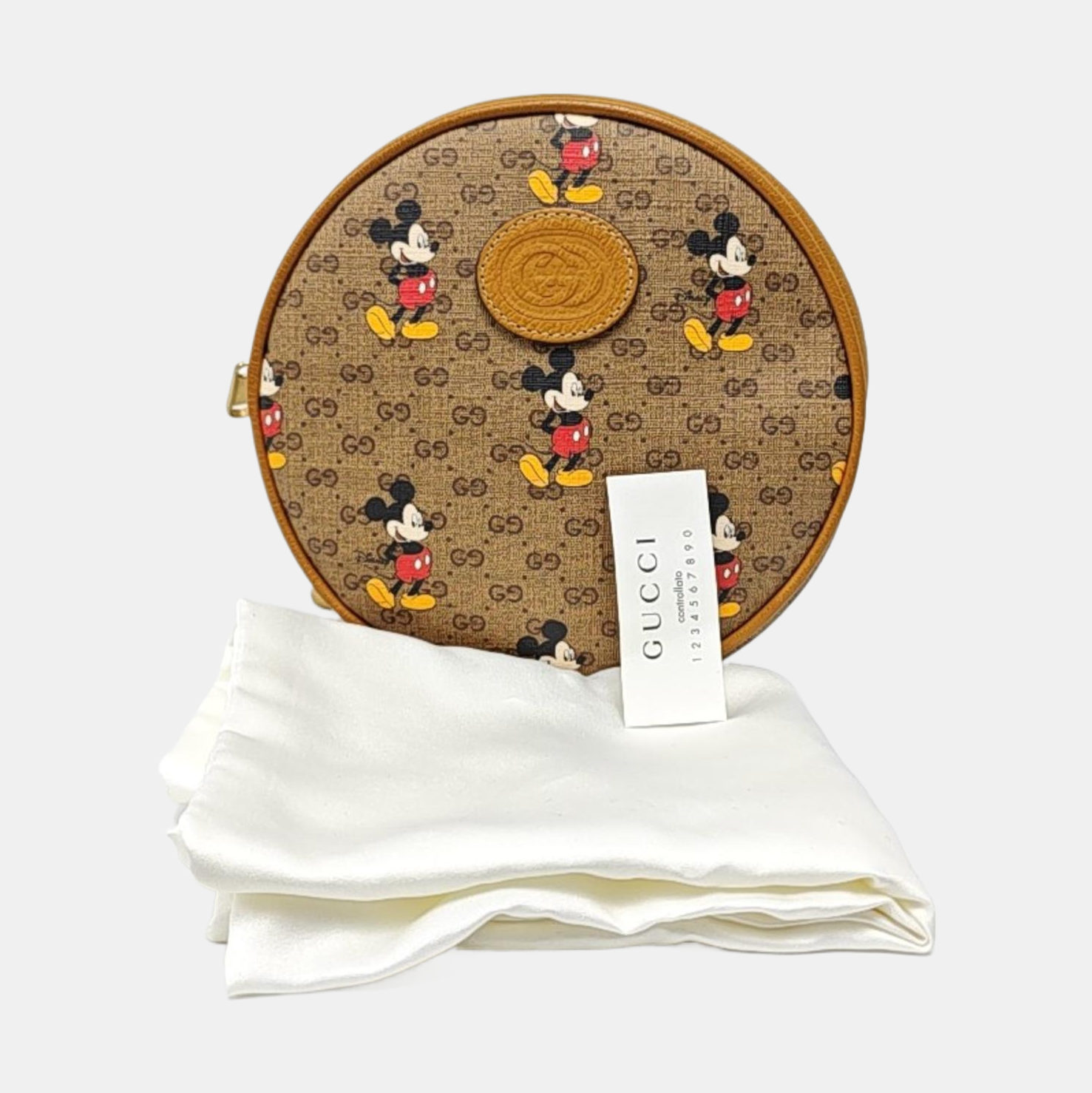 Disney X Gucci Monogram Coated Canvas Brown