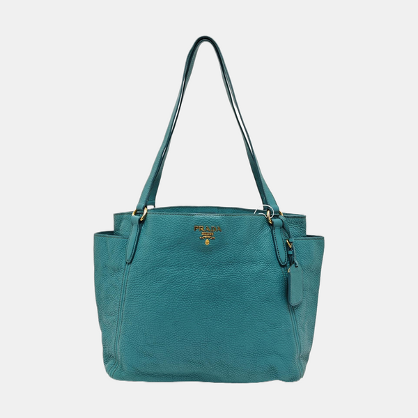Calfskin Tote Bag Blue