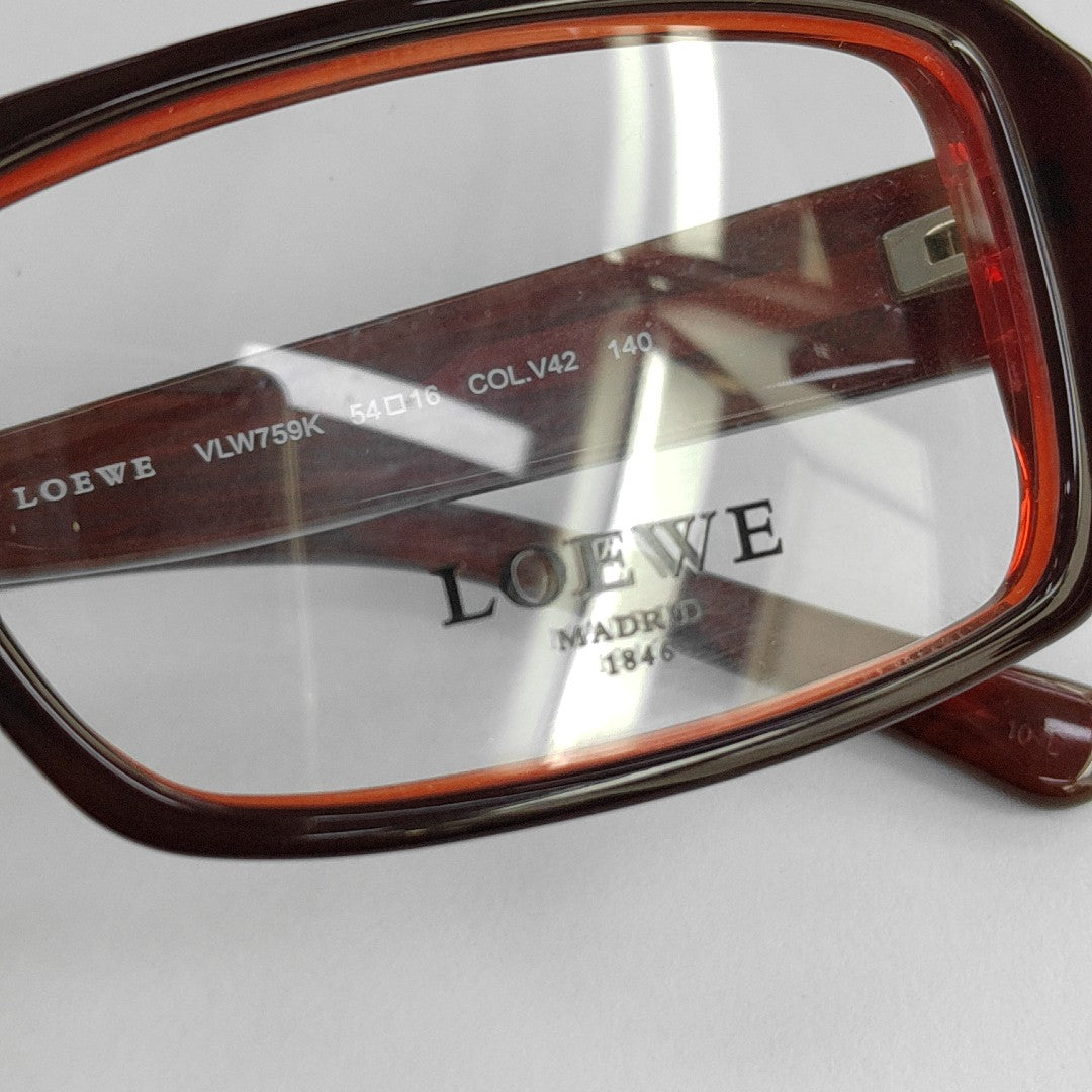 Synthetic Eyeglasses Red