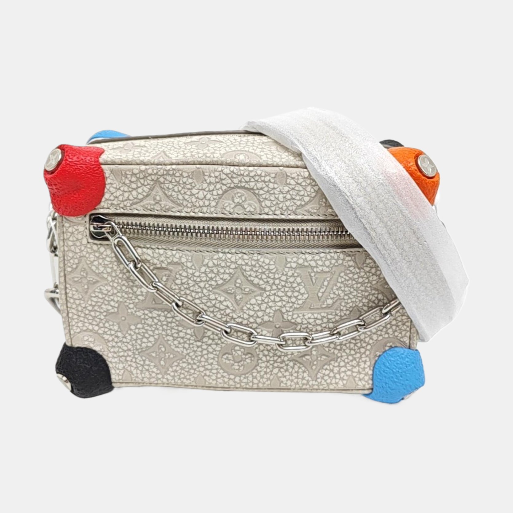 SOFT TRUNK Mini Monogram Calfskin Silver