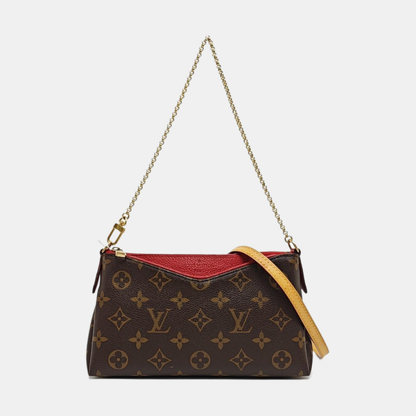 PALLAS Monogram Coated Canvas Brown