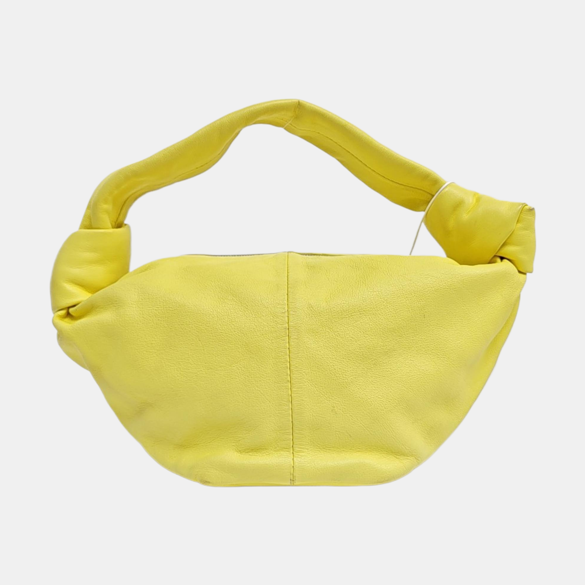 Double Knot Mini Calfskin Yellow