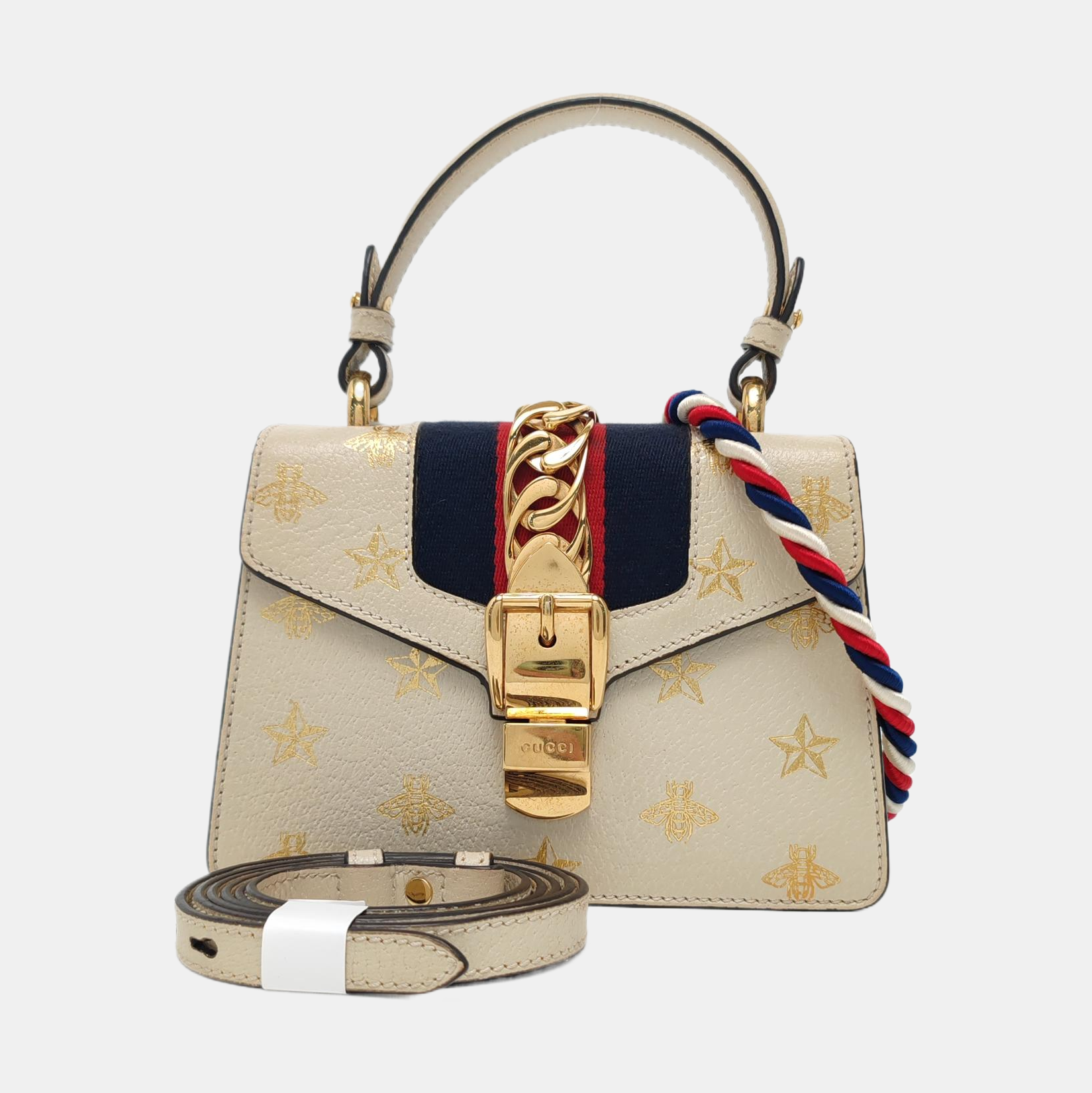 Sylvie Mini Calfskin White