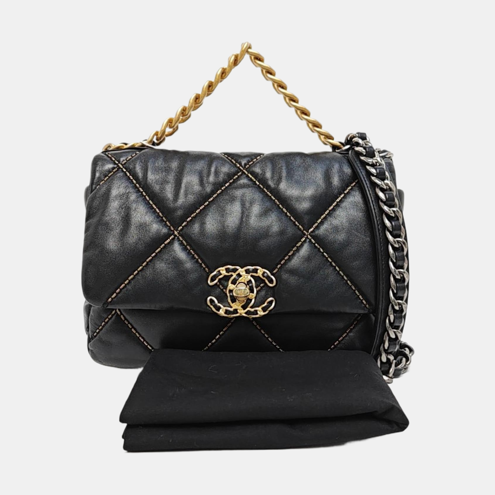 Quilted Lambskin Small Black