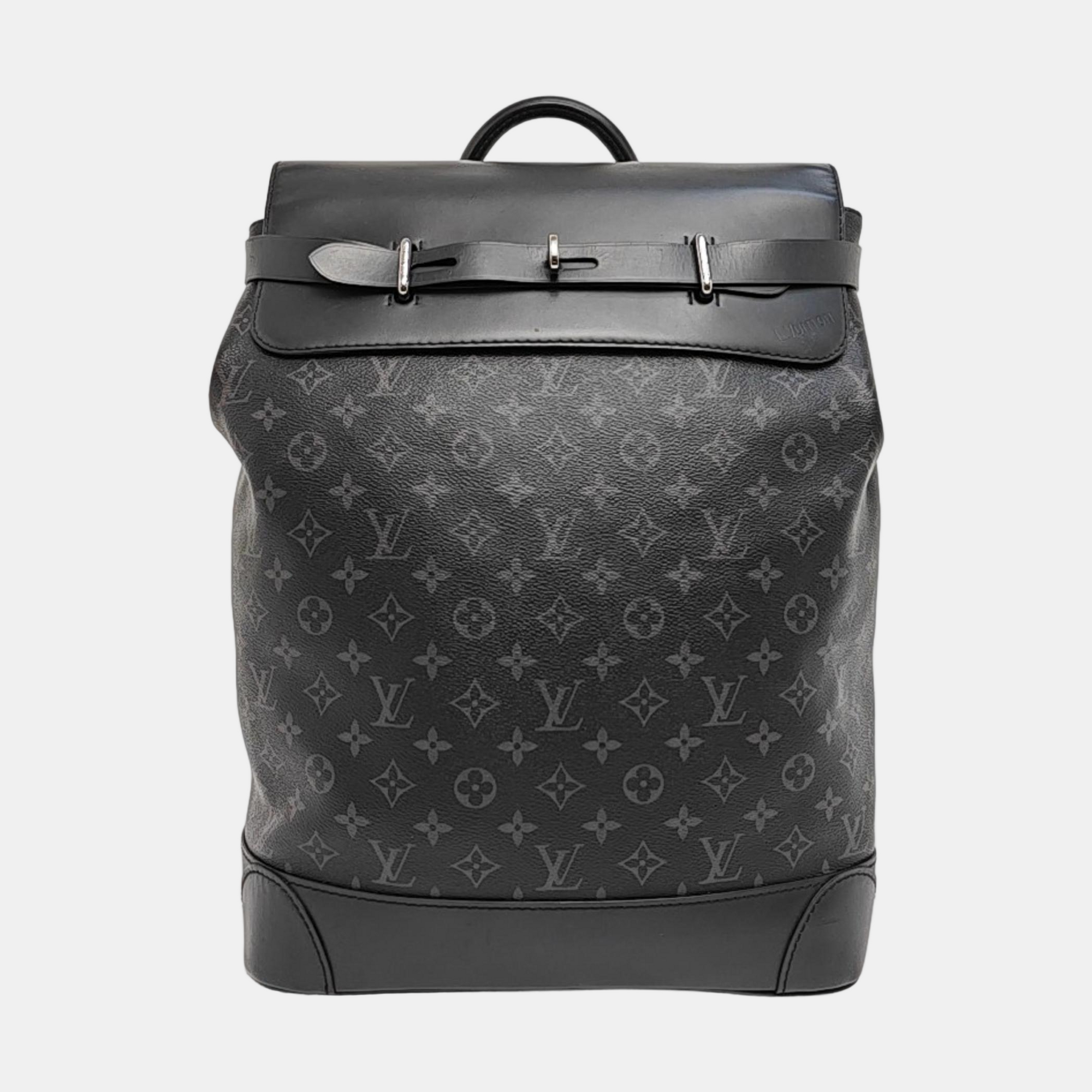 STEAMER Monogram Coated Canvas Black