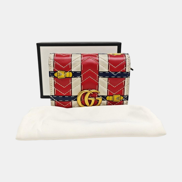 GG Marmont Mini Calfskin Multicolor Wallet