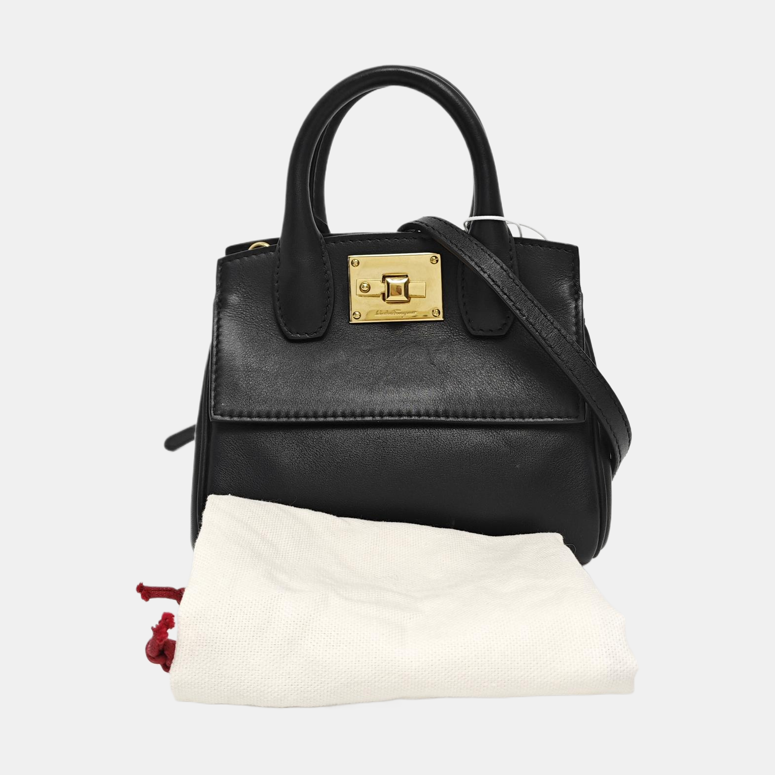 Ferragamo Studio Small Calfskin Black