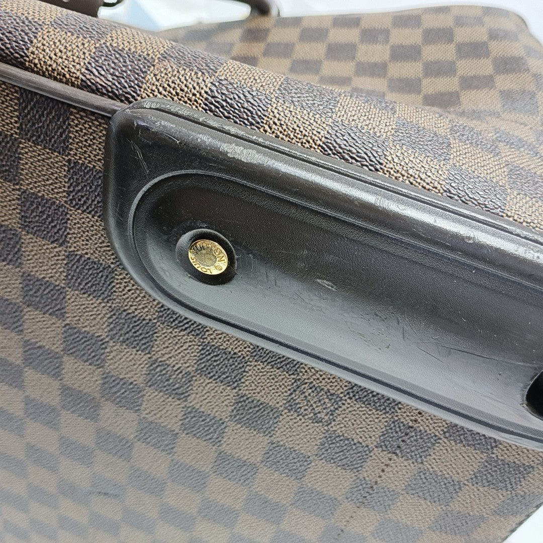 EOLE Damier Ebene Coated Canvas Brown