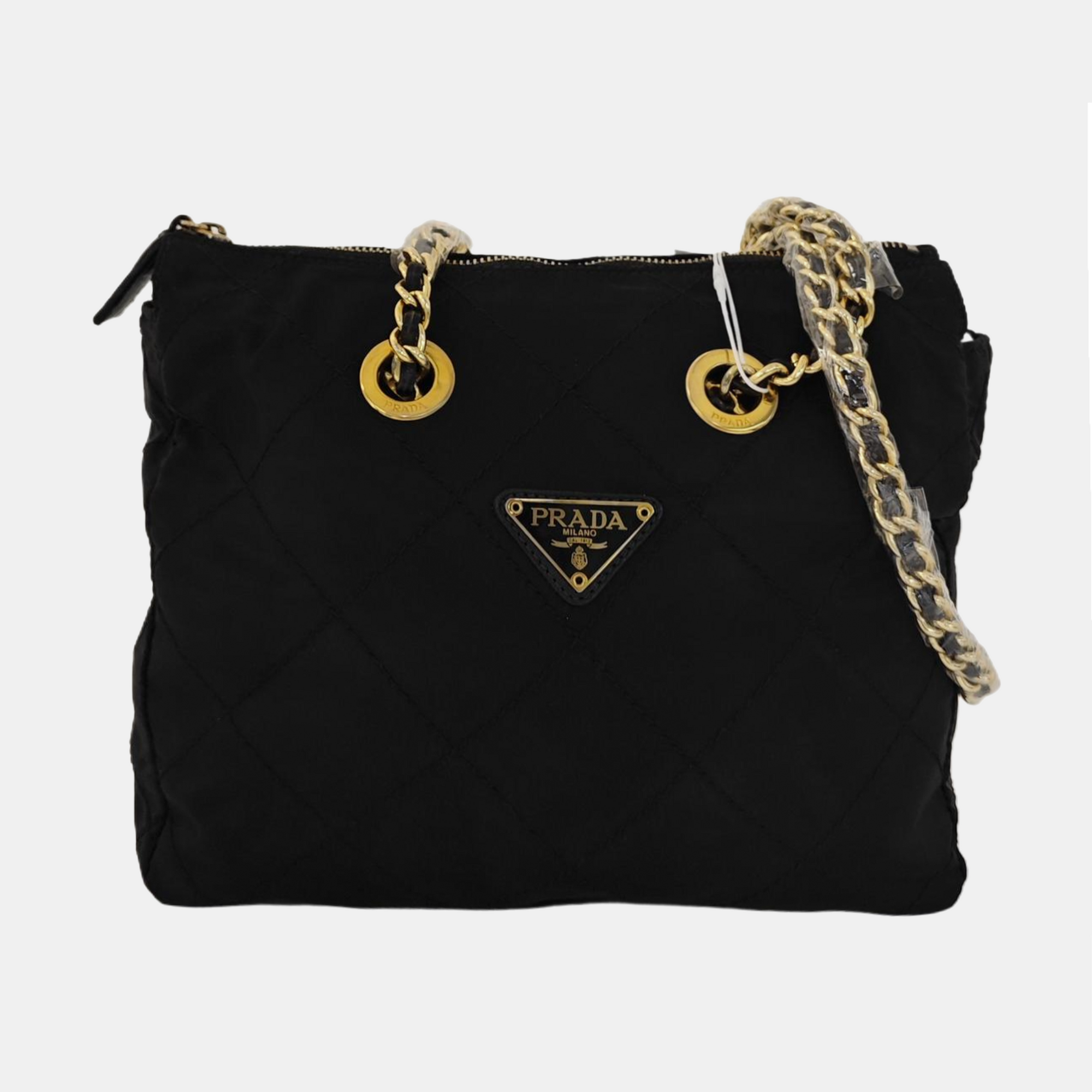 Nylon Quilted Nylon Black