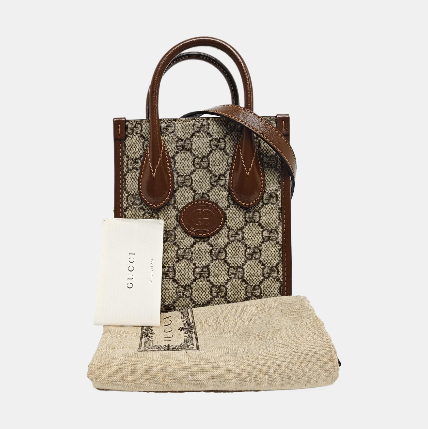 Retro Mini Monogram Coated Canvas Beige