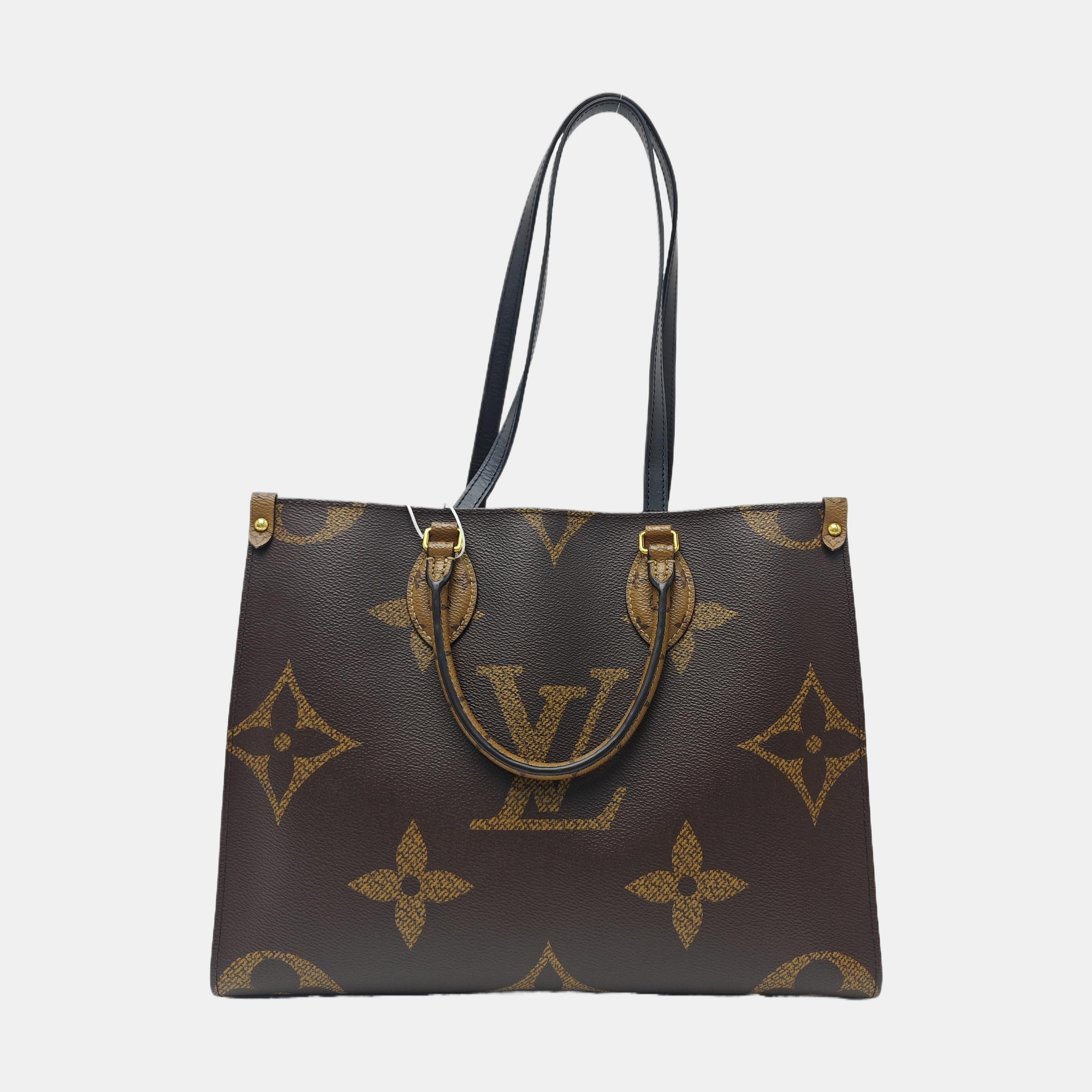 ONTHEGO MM Monogram Coated Canvas Brown