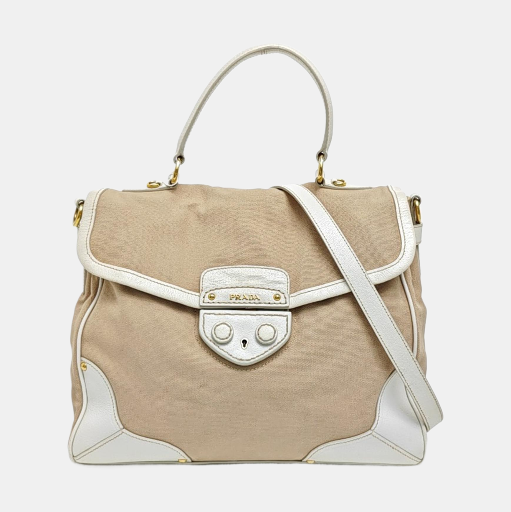 Canvas Shoulder Bag Brown