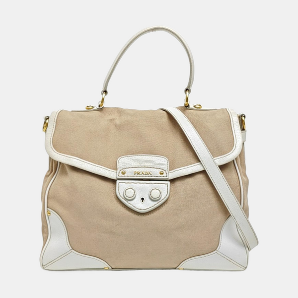 Canvas Shoulder Bag Brown