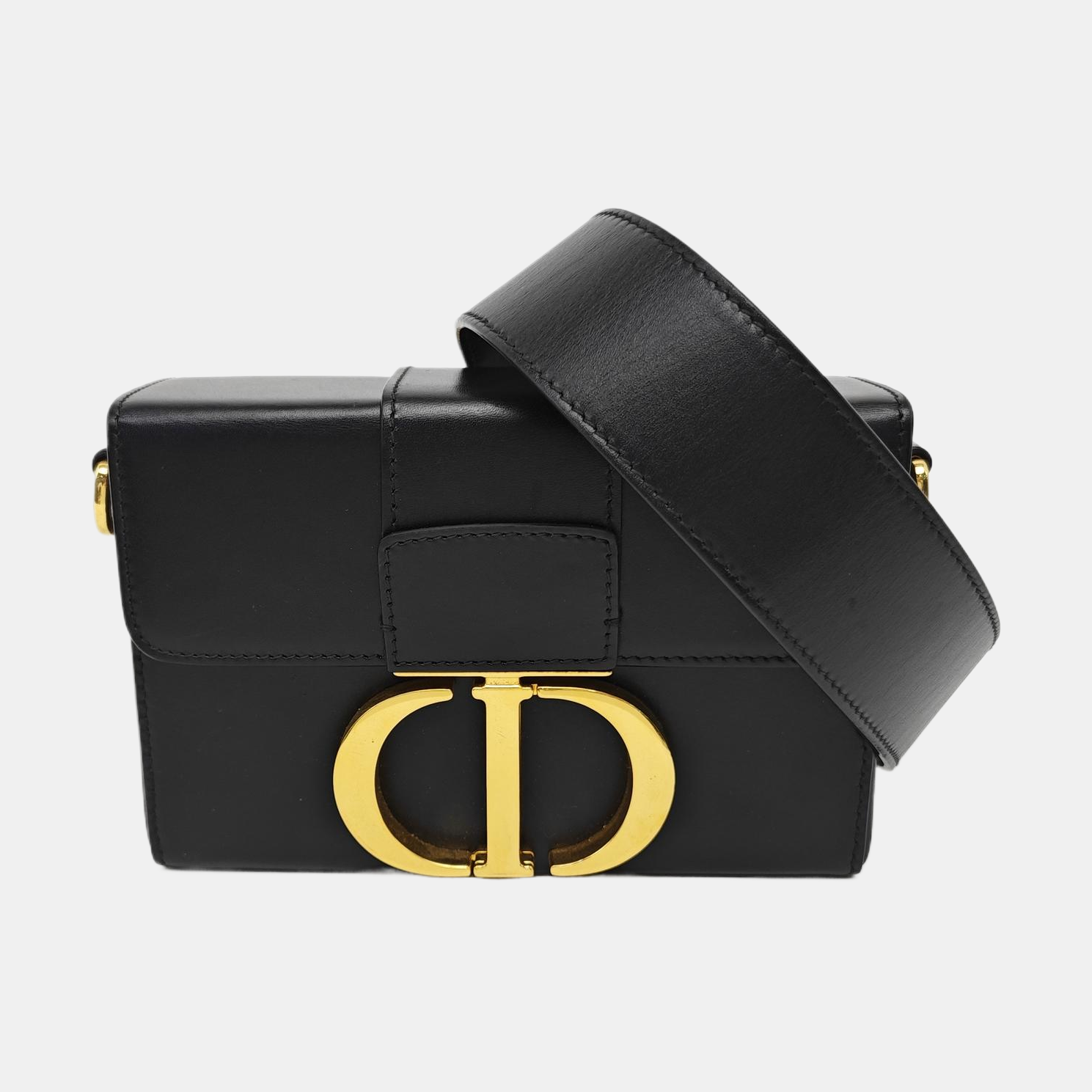 30 Montaigne Mini Calfskin Black