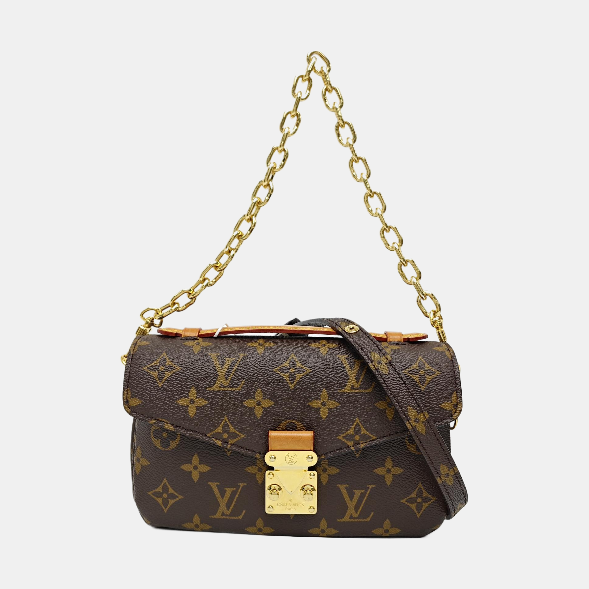MÉTIS EAST WEST Monogram Coated Canvas Brown