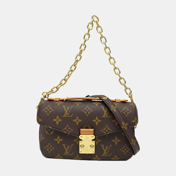 MÉTIS EAST WEST Monogram Coated Canvas Brown