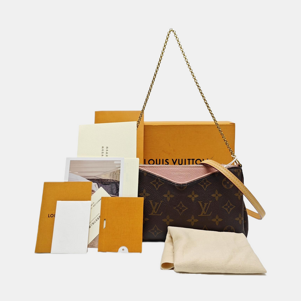 PALLAS BB Monogram Coated Canvas Brown