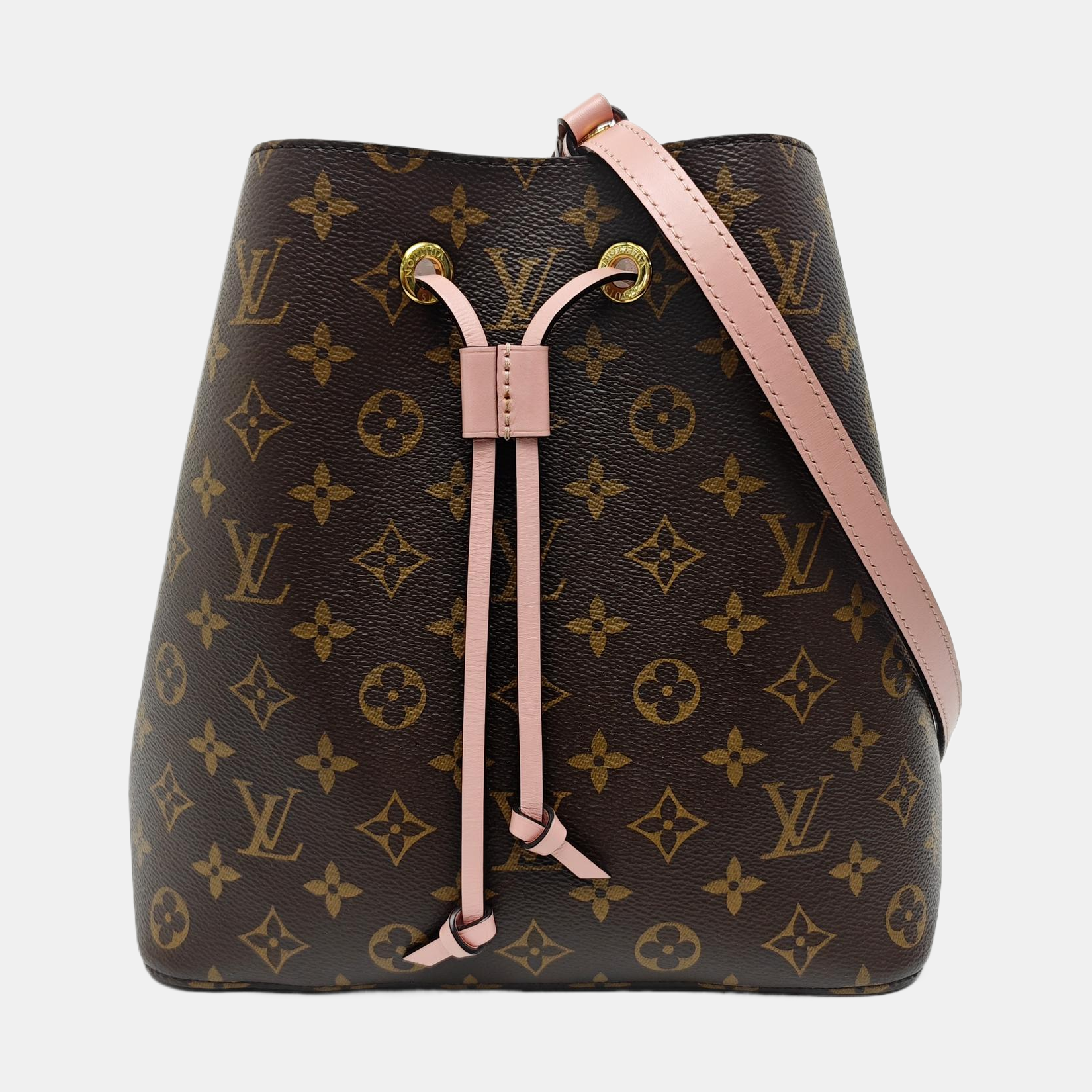 NÉONOÉ MM Monogram Coated Canvas Brown