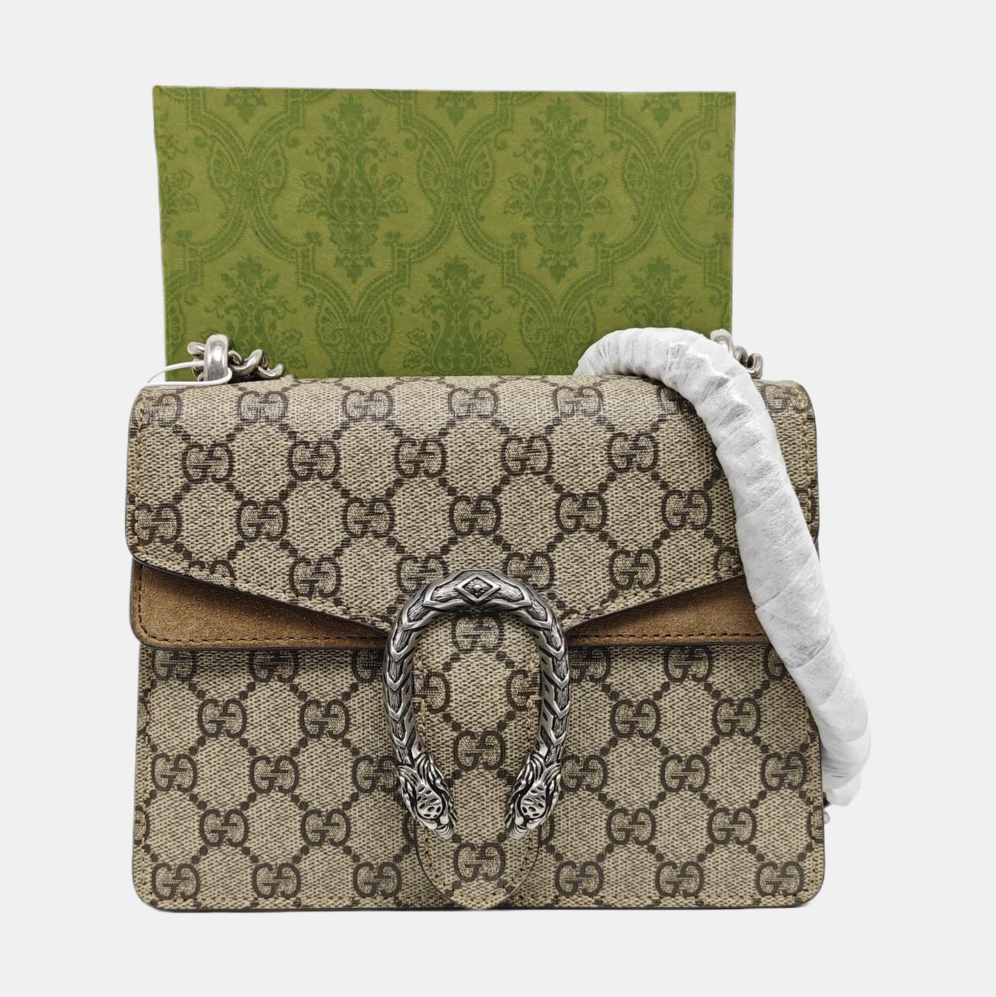 Dionysus Mini Monogram Lona Revestida Beige