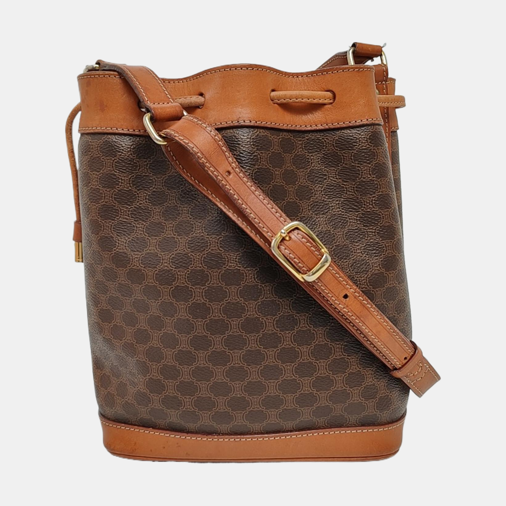 MACADAM BUCKET Coated Canvas Brown