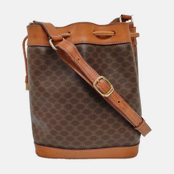 MACADAM BUCKET Coated Canvas Brown