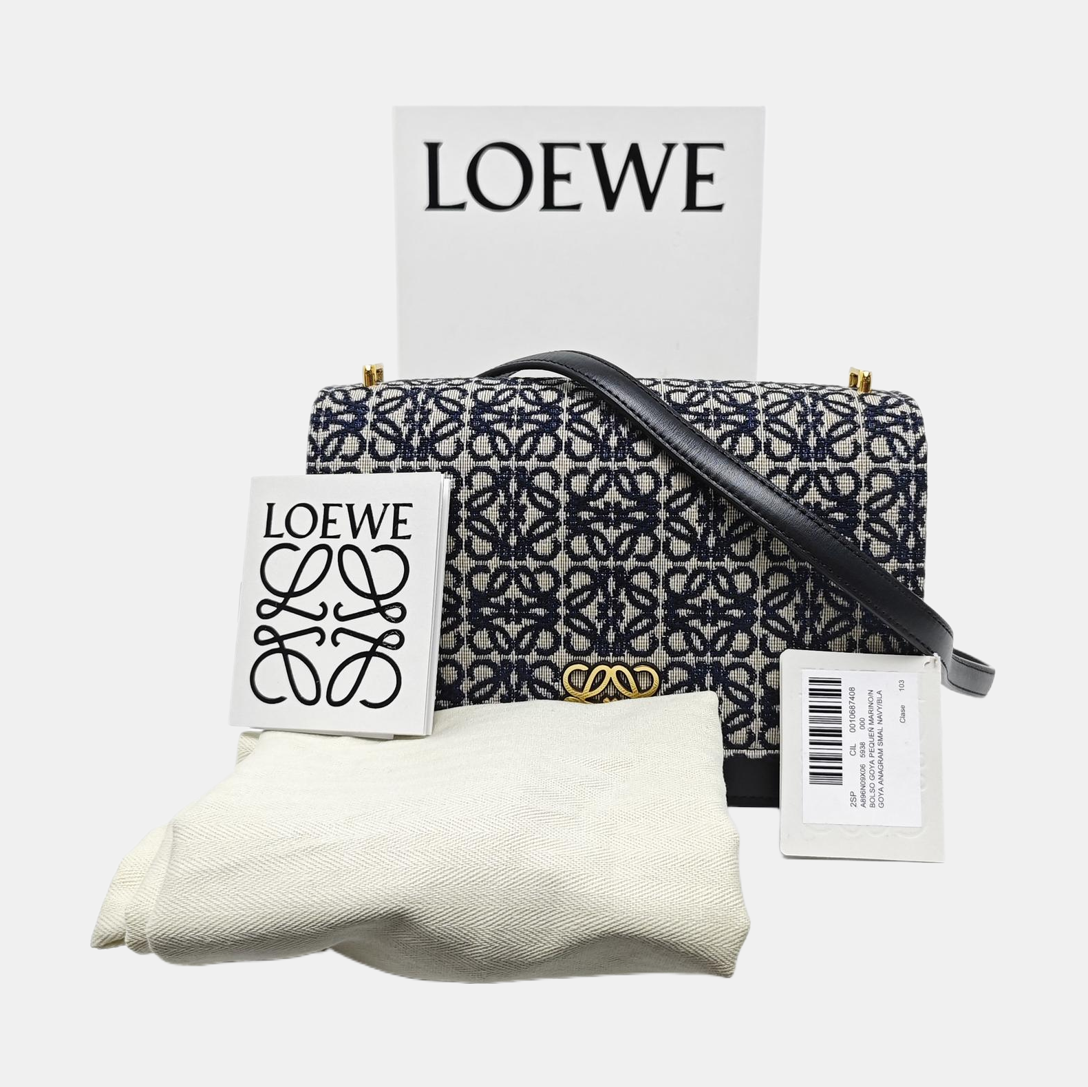 Goya Small Monogram Calfskin Blue