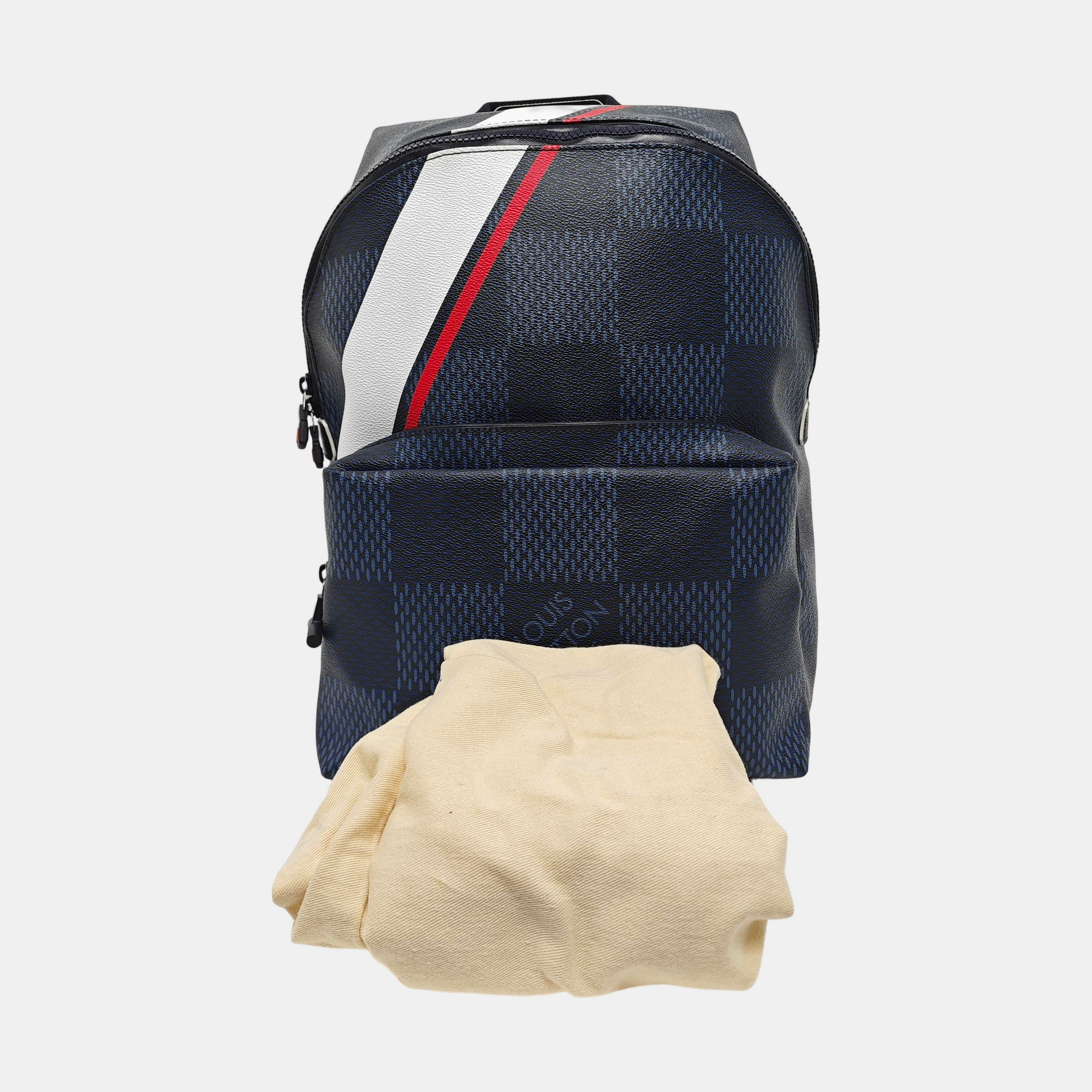 APOLLO Damier Coated Canvas Blue