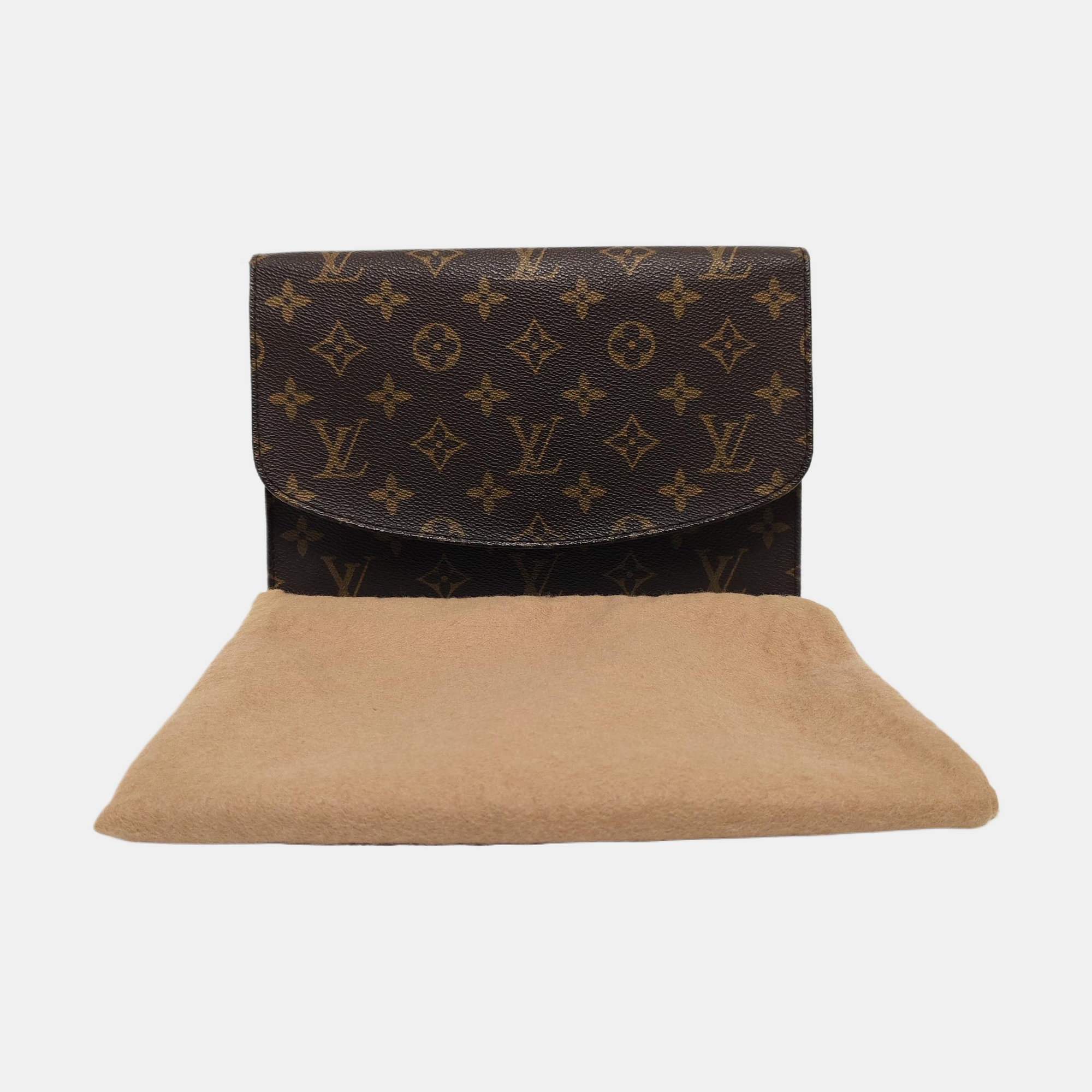 POCHETTE RABAT Monogram Coated Canvas Brown