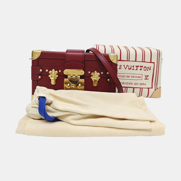 PETITE MALLE Calfskin Red