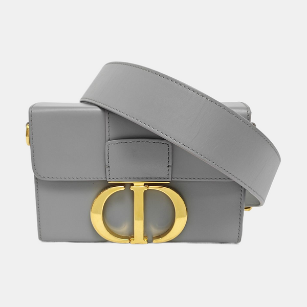 30 Montaigne Mini Oblique Calfskin Gray