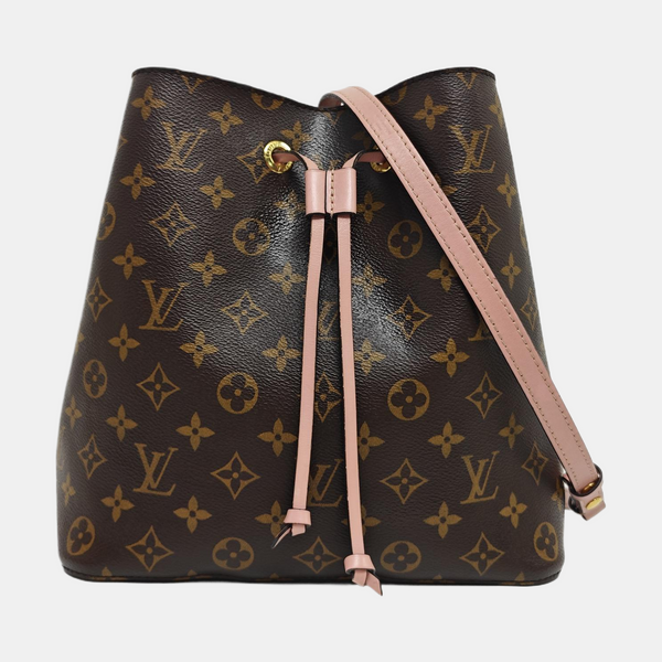 NÉONOÉ MM Monogram Coated Canvas Brown