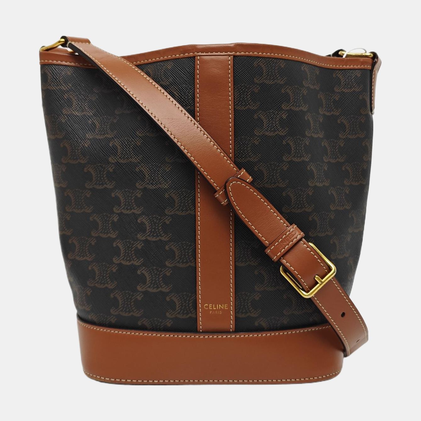 TRIOMPHE CANVAS Small Coated Canvas Brown