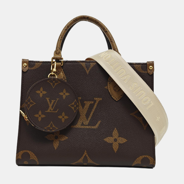 ONTHEGO PM Monogram Coated Canvas Brown