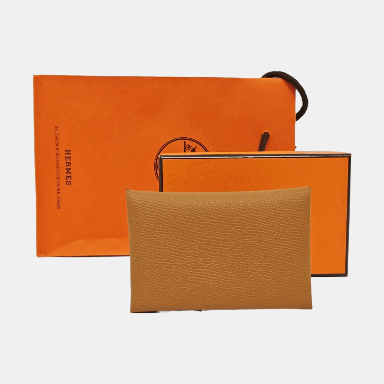 Calvi Epsom Brown Card Holder