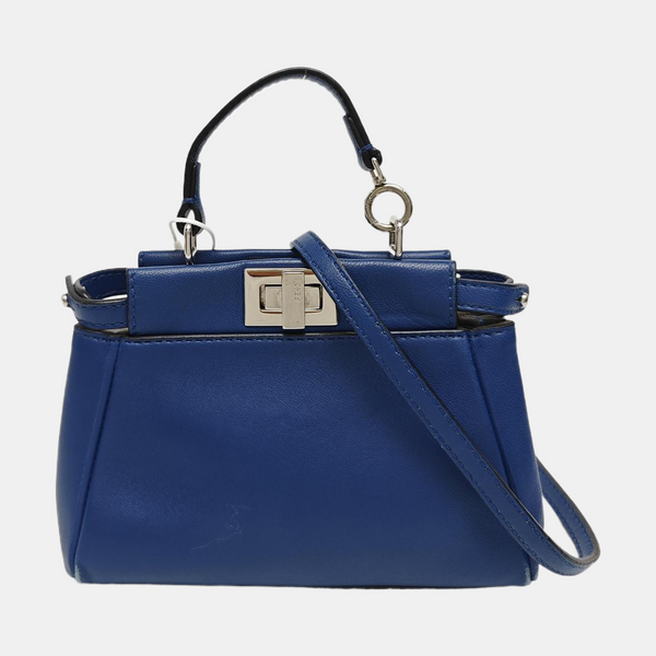 Peekaboo Mini Lambskin Blue