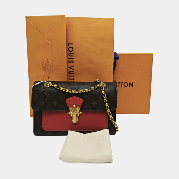VICTOIRE Monogram Coated Canvas Brown