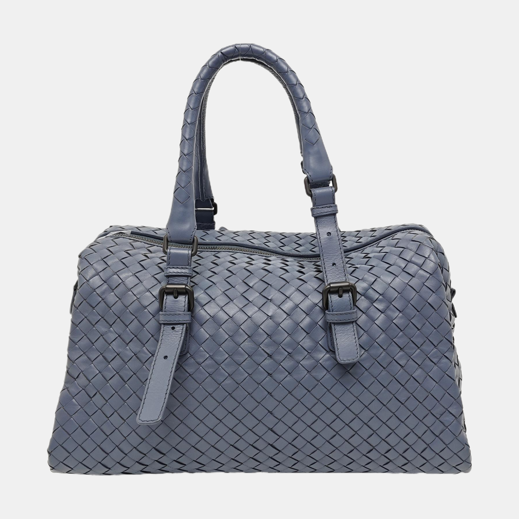 Calfskin Top Handle Bag Blue