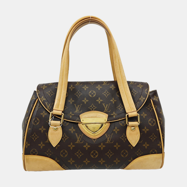 BEVERLY GM Monogram Coated Canvas Brown
