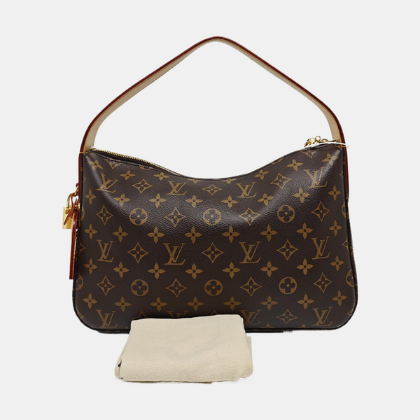 SLOUCHY PM Monogram Coated Canvas Brown